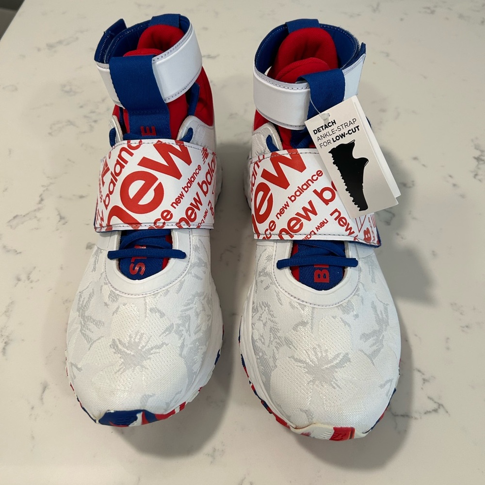 Lindor 1 New Balance - White Floral Turf Shoe - Size 11.5 - New, No Box